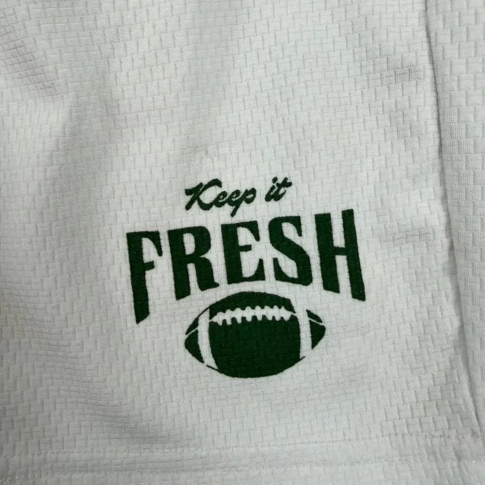 Old Navy Active Athletic Shorts Kids XL 14-16 White Go-Dry Cool Football Graphic